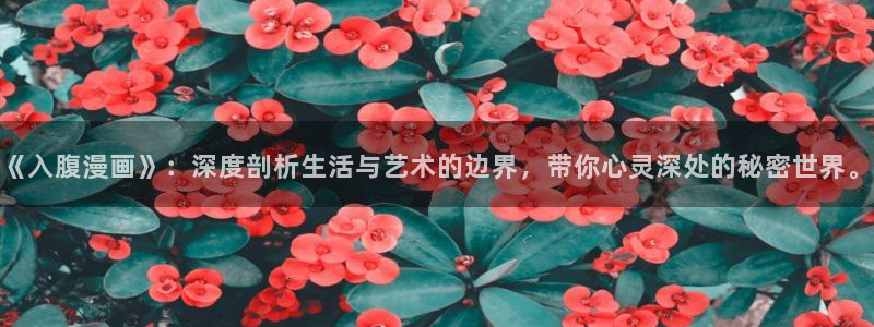 免费51漫画网站全网查：《入腹漫画》：深度剖析生活与艺术的边界，带你心灵深处的秘密世界。
